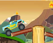 Smurf monster truck challenge Hupikk Trpikk HTML5 jtk