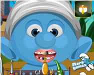 Smurf at dentist játék