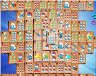 Smurfs classic mahjong játék