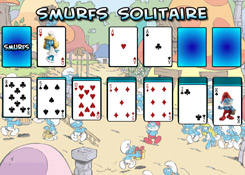 Smurfs solitarie Hupikék Törpikék játékok