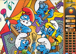 The Smurfs find the numbers Hupikék Törpikék játékok ingyen